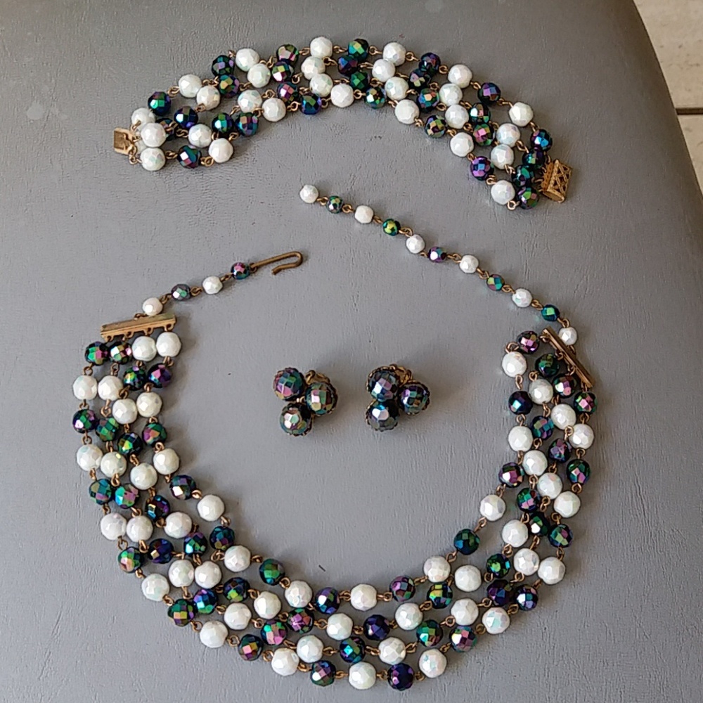 Stunning Vintage Necklace,earrings,bracelet German